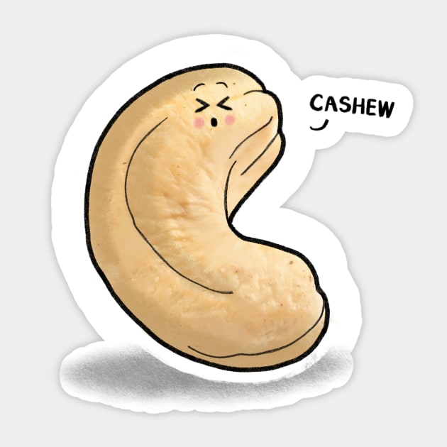 Cashew Sticker by CarlBatterbee